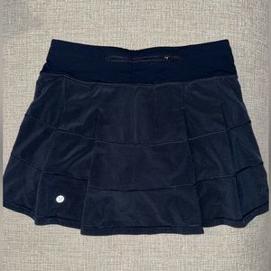 Lululemon navy tennis skirt. Worn twice!!